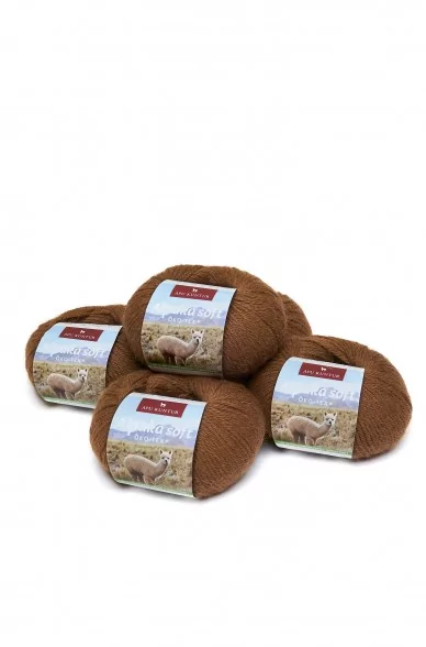 Alpaka Wolle SOFT | 50g | 5er Pack | 100% Alpaka Superfine