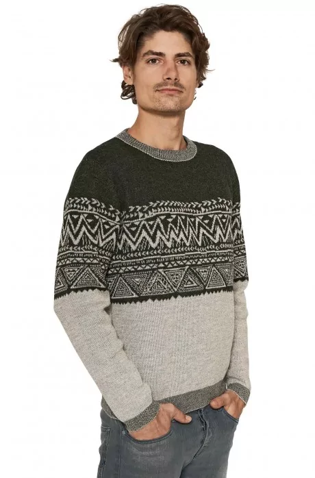 Jacquard hot sale sweater mens