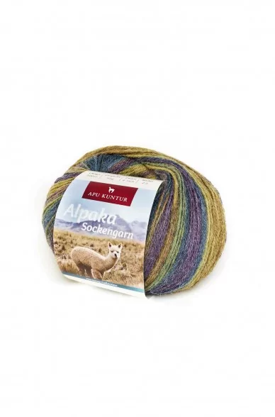 Alpaka Wolle SOCKENGARN | 50g | 5er Pack | Alpaka-Woll-Mix