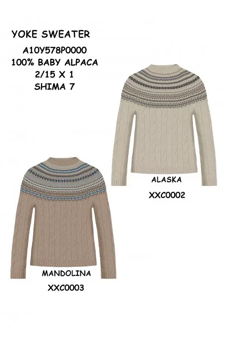 Alpaka Pullover YOKE aus 100% Baby Alpaka