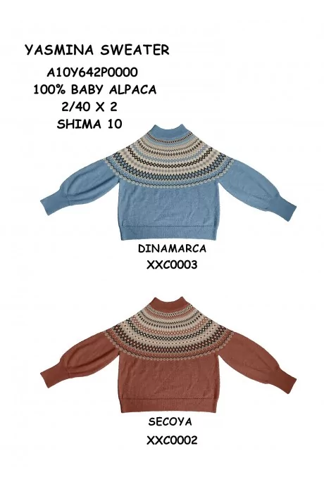 Alpaka Pullover YASMINA aus 100% Baby Alpaka