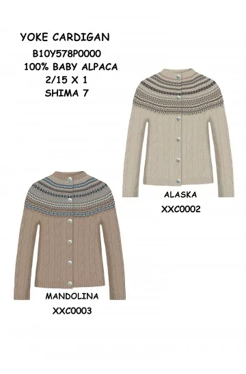 Alpaka Cardigan YOKE aus 100% Baby Alpaka