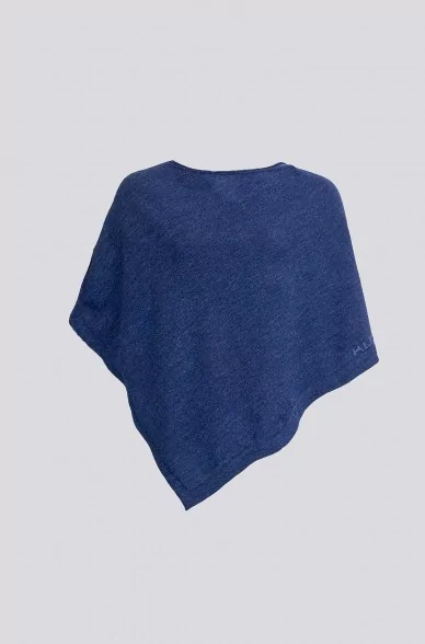 Alpaka Poncho YURA aus baby Alpaka & Seide