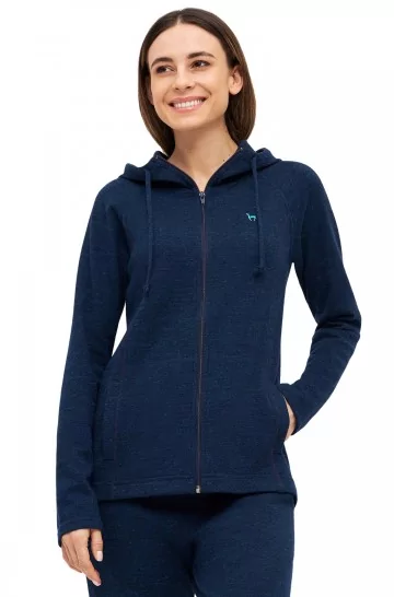 ANDEN ACTIVE Damen Thermo Lounge-Hoody mit Premium Baby Alpaka