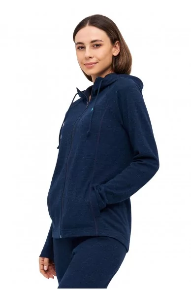 ANDEN ACTIVE Damen Thermo Lounge-Hoody mit Premium Baby Alpaka