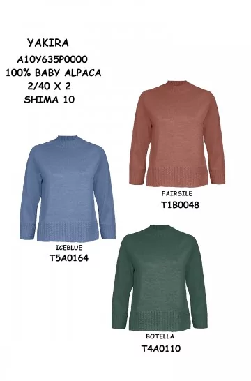 Alpaka Pullover YAKIRA aus 100% Baby Alpaka