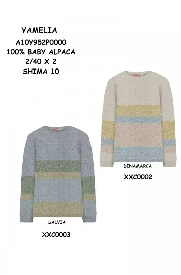 Alpaka Pullover YAMELIA aus 100% Baby Alpaka