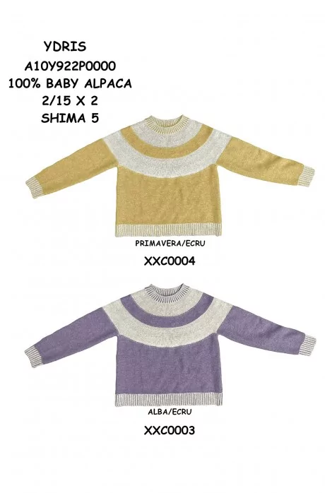 Alpaka Pullover YDRIS aus 100% Baby Alpaka