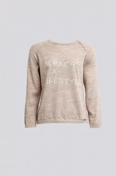 Alpaka Damen Pullover YOURS aus Baby Alpaka & Seide