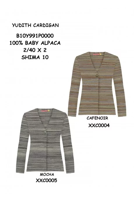 Alpaka Cardigan YUDITH aus 100% Baby Alpaka