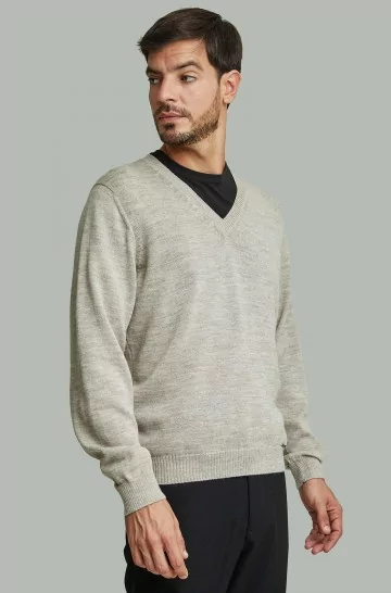 Herren Strickpullover ALAN Alpaka Basic von KUNA Essentials