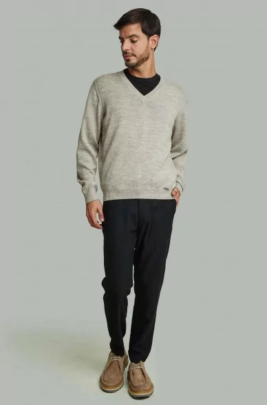 Herren Strickpullover ALAN Alpaka Basic von KUNA Essentials