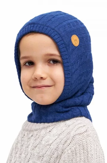 Slip-on cap LANI children ring scarf with hood