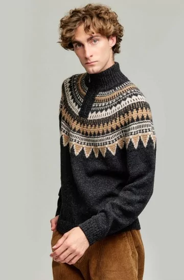 Alpaca sweater YVOR made of 100% Baby Alpaca