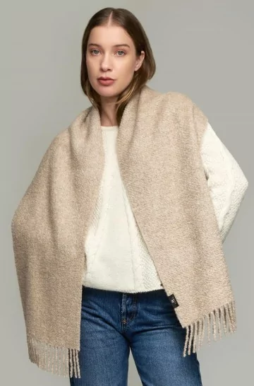 Alpaca woven scarf STOCK 22 made of Baby Alpaca & Silk
