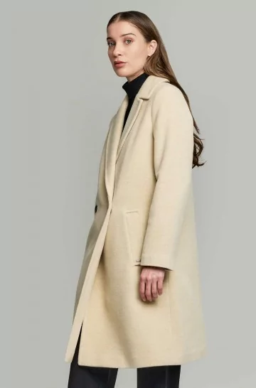 Manteau en alpaga YESENIA en mélange d'alpaga et de laine