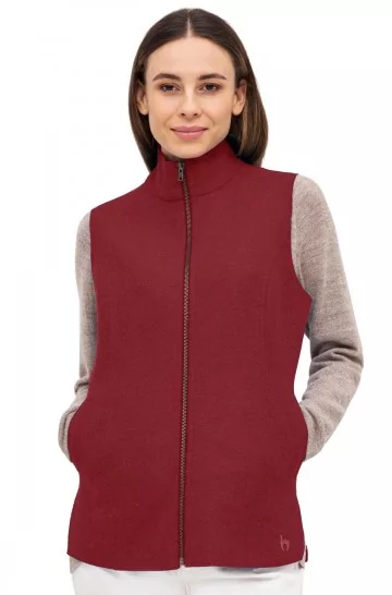 Gilet de laine d'alpaga AVELINA en alpaga et laine mérinos