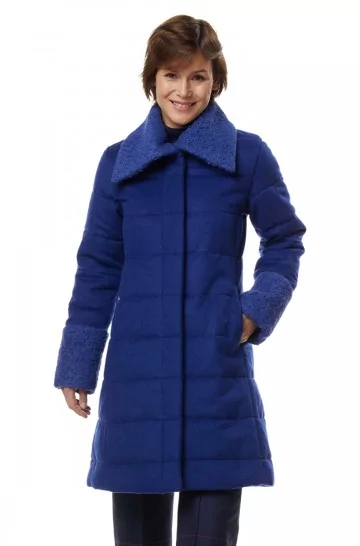 Manteau matelassé en alpaga SARAH en bébé alpaga et laine