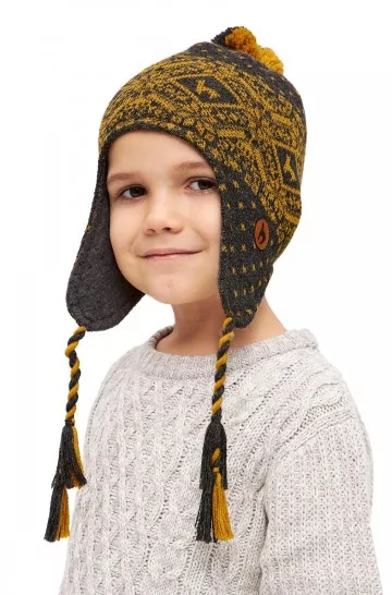 Alpaca hat ANDEN ROCA (for children) from 100% alpaca